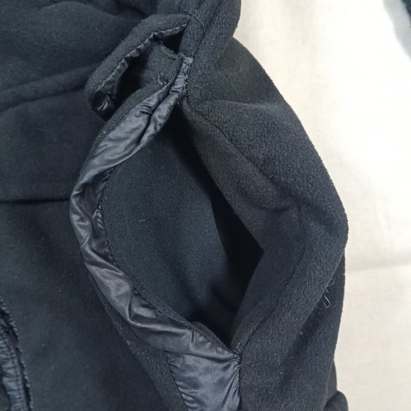 Lululemon Womens Miracle Jacket Size 6 Black Fleece Cargo Pockets Knit Sleeves - Picture 8 of 9